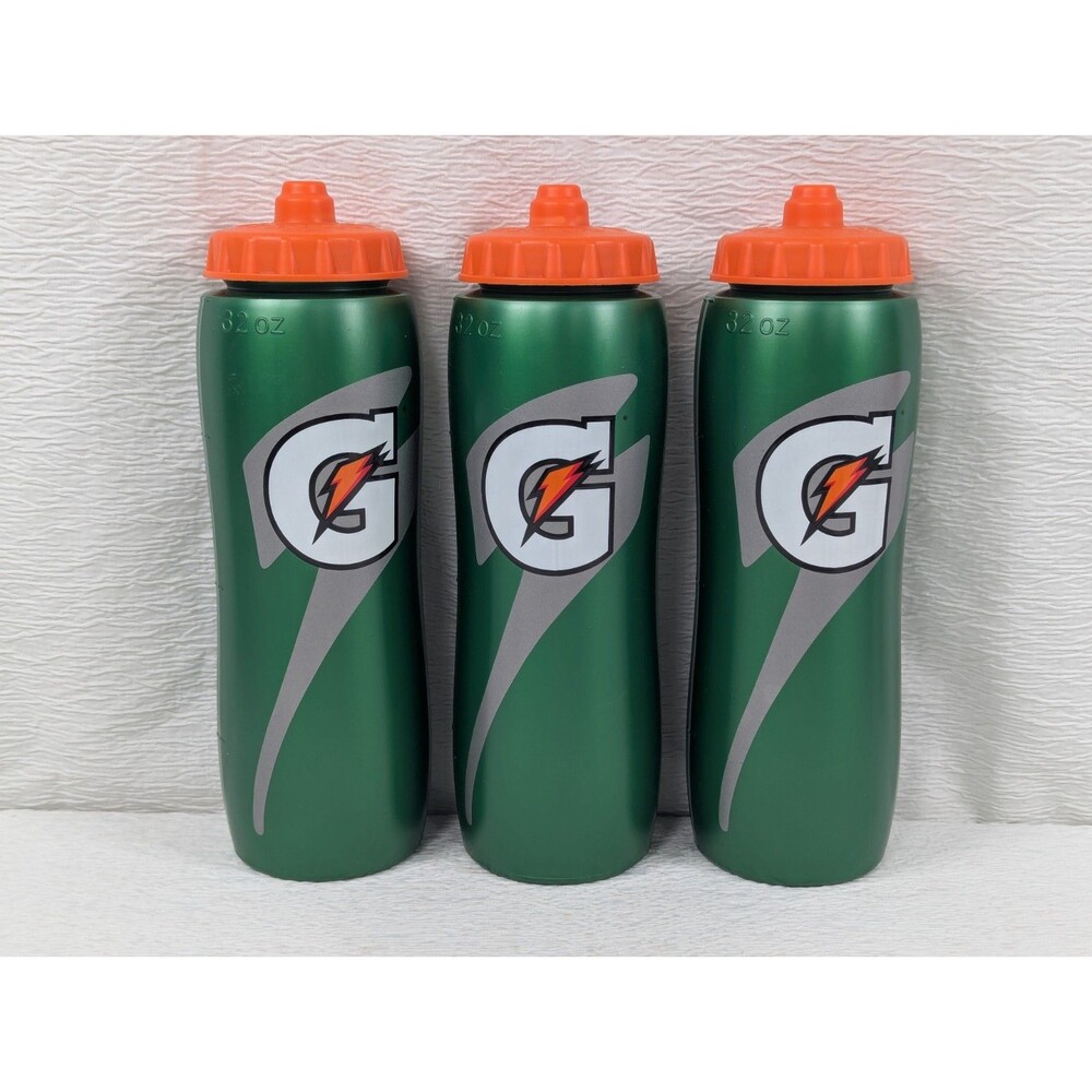 Gatorade - 32 Oz - Contour Squeeze Sport Water Bottle Workout Fitness - 3 Pack